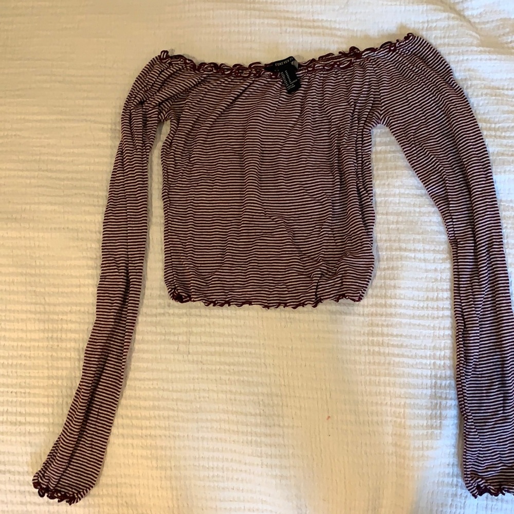 Off the shoulder long sleeve